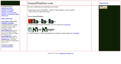 Desktop Screenshot of generalnumbers.com
